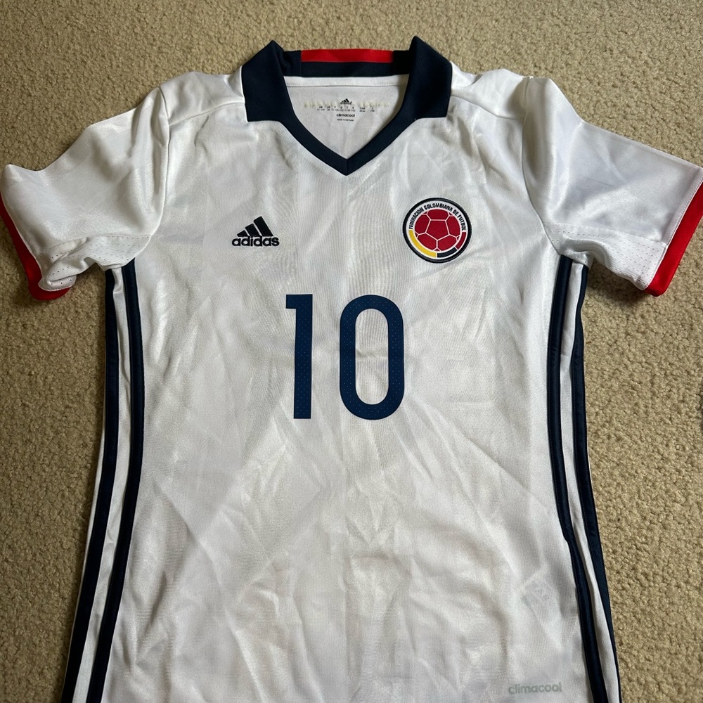Colombia Soccer Jersey with Number 10
